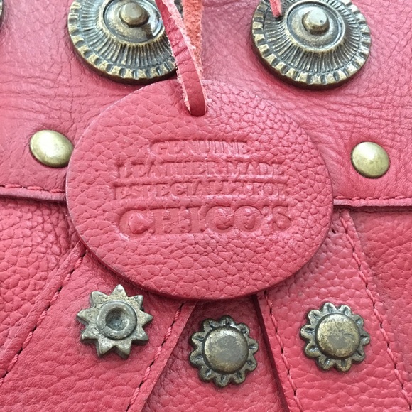 Chico’s Boho Studded Leather Shoulder Bag - Picture 3 of 11